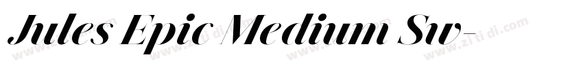 Jules Epic Medium Sw字体转换